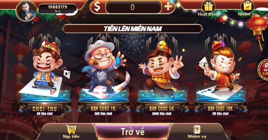 Trải nghiệm game bài Tiến Lên miền Nam thú vị với nhiều cửa cược